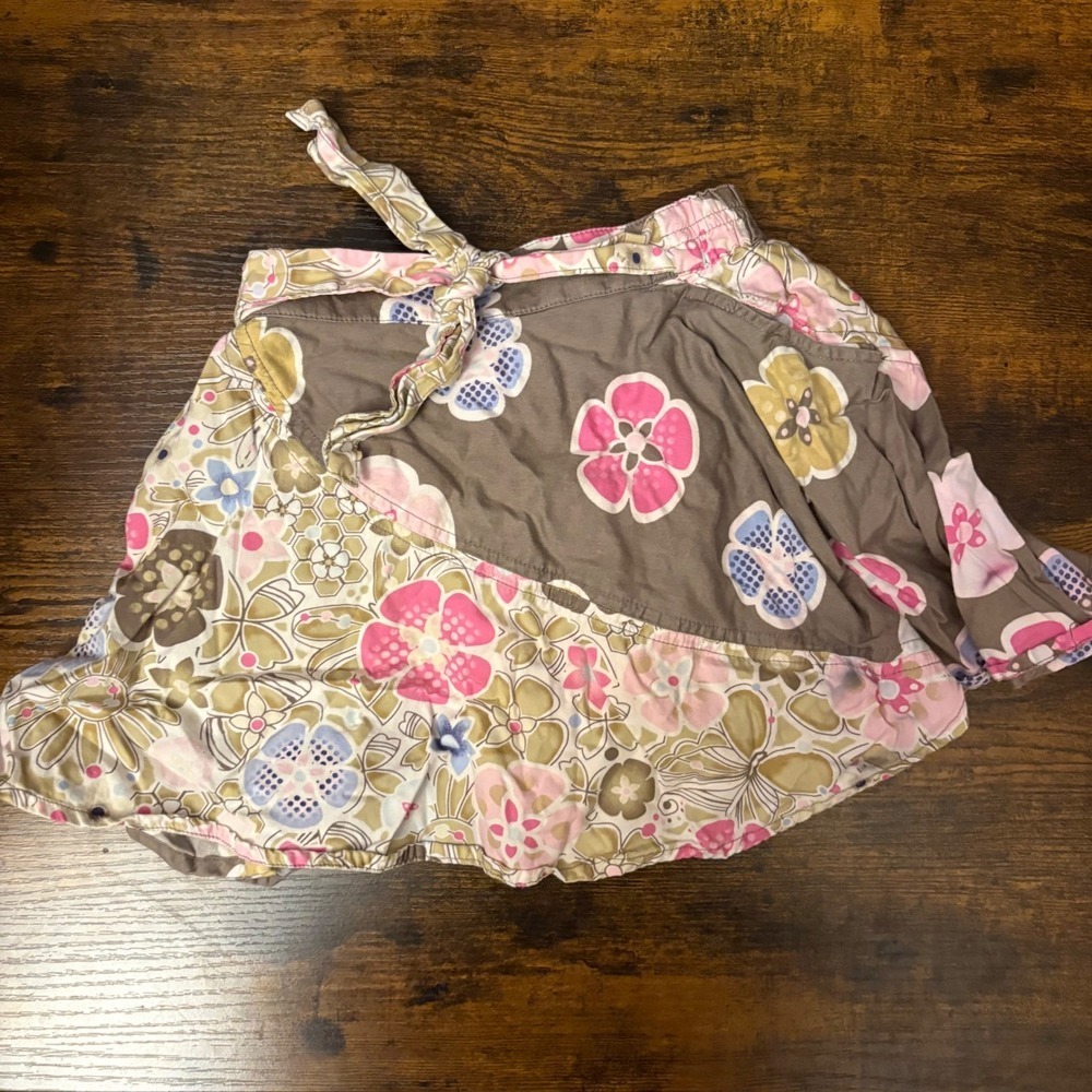 Children's Place Floral Ruffle Skirt Skort, Attached Shorts (Girls 3T)